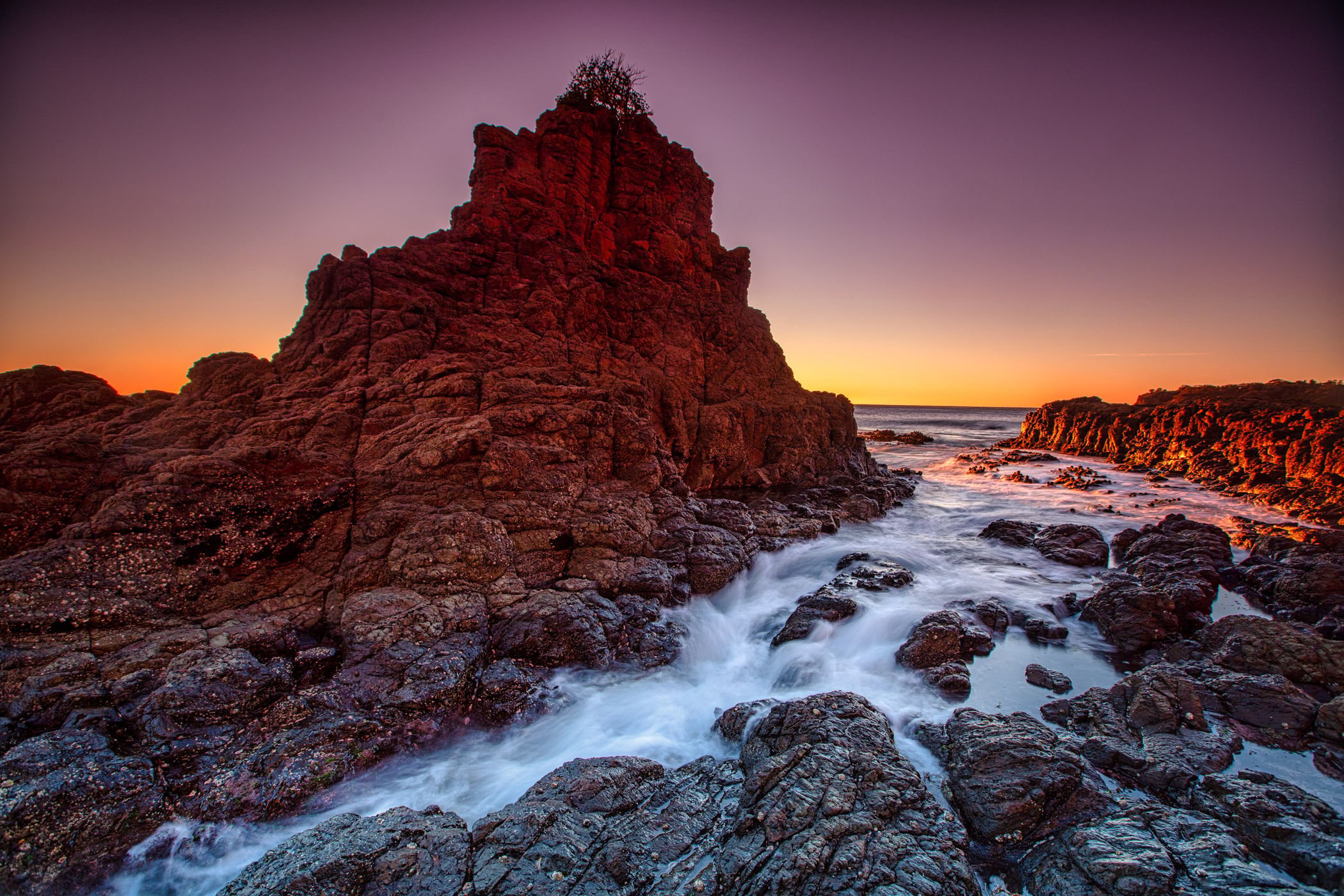 Catheredal Rocks, Sunrise, Bombo, New South Wales, Australia
