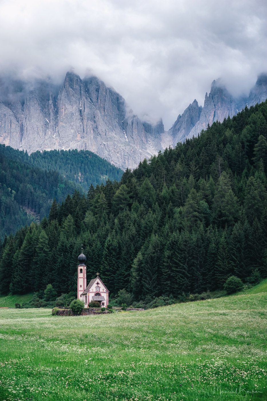The Church of St. Johann in Ranui, Italy
