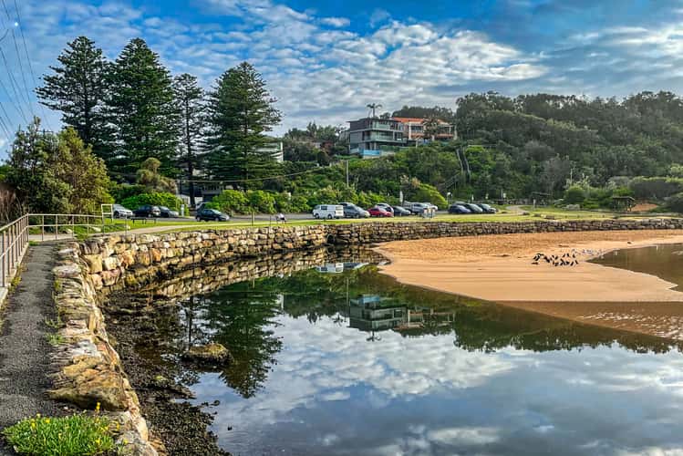 Lagoon entrance toward the ocean North Narrabeen, NSW