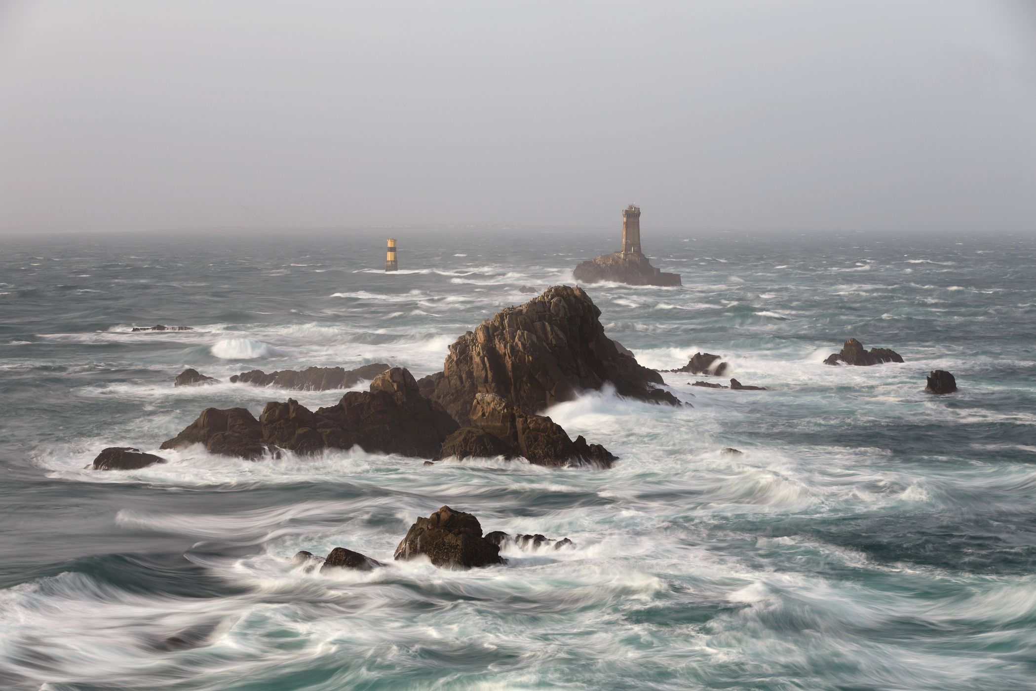 Lighthouse 'La Vieille' at the Pointe du Raz, Brittany, France