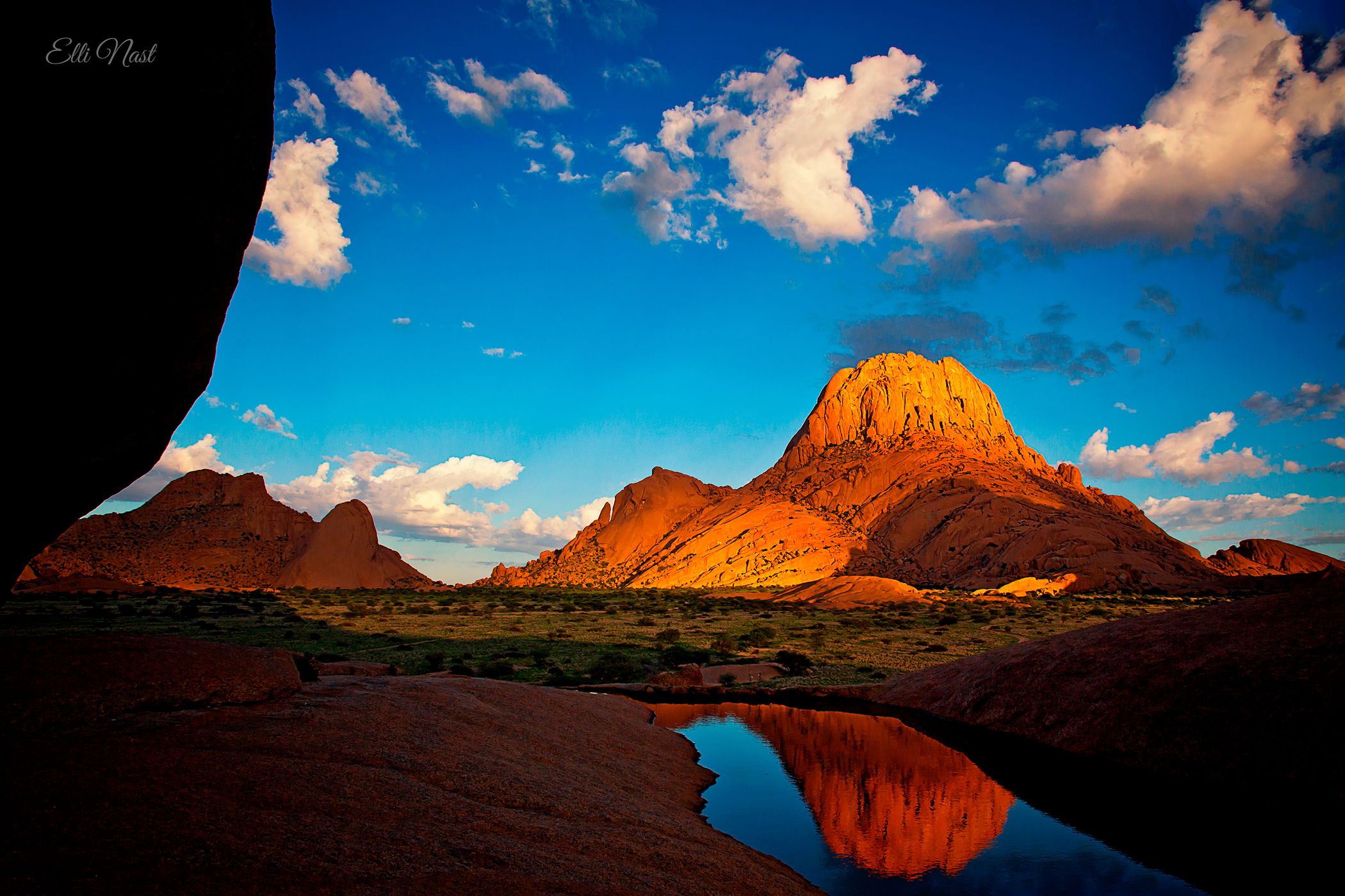 natural pool Spitzkoppe, Namibia