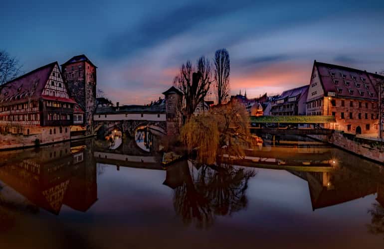 Old town and Henkersbrücke, Nuremberg