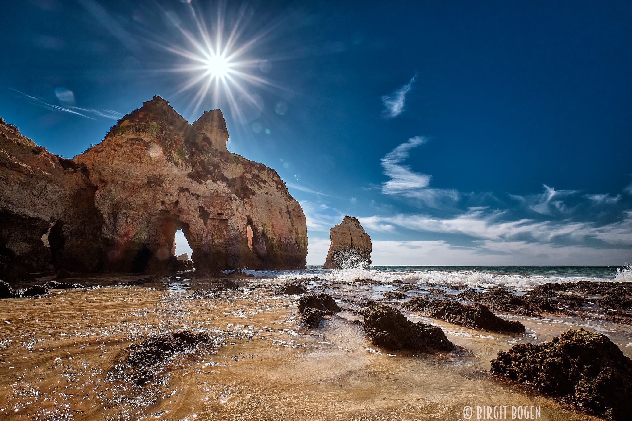 Praia dos Tres Irmaos, Alvor, Algarve, Portugal