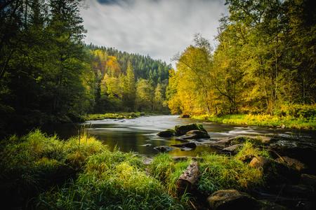 River 'schwarzer Regen' near Teisnach-Bavarian Forest