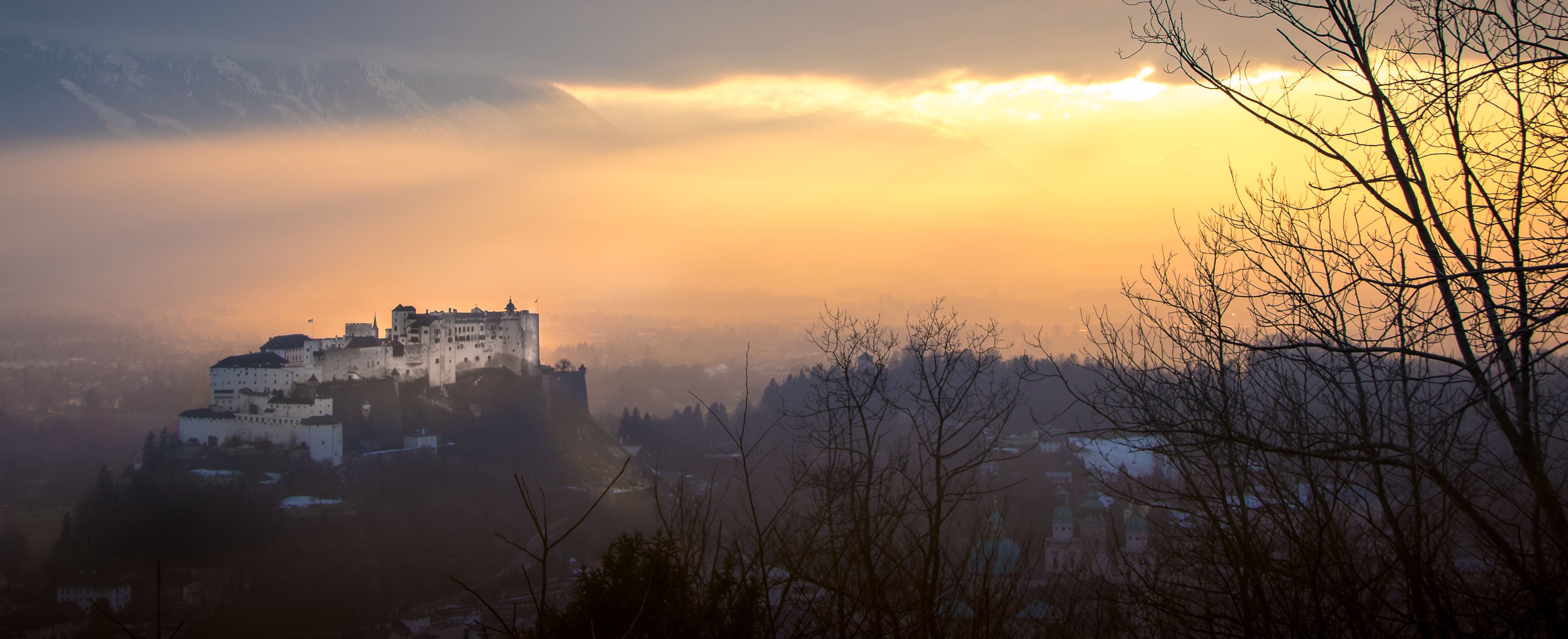 Salzburg from Kapuzinerberg, Austria