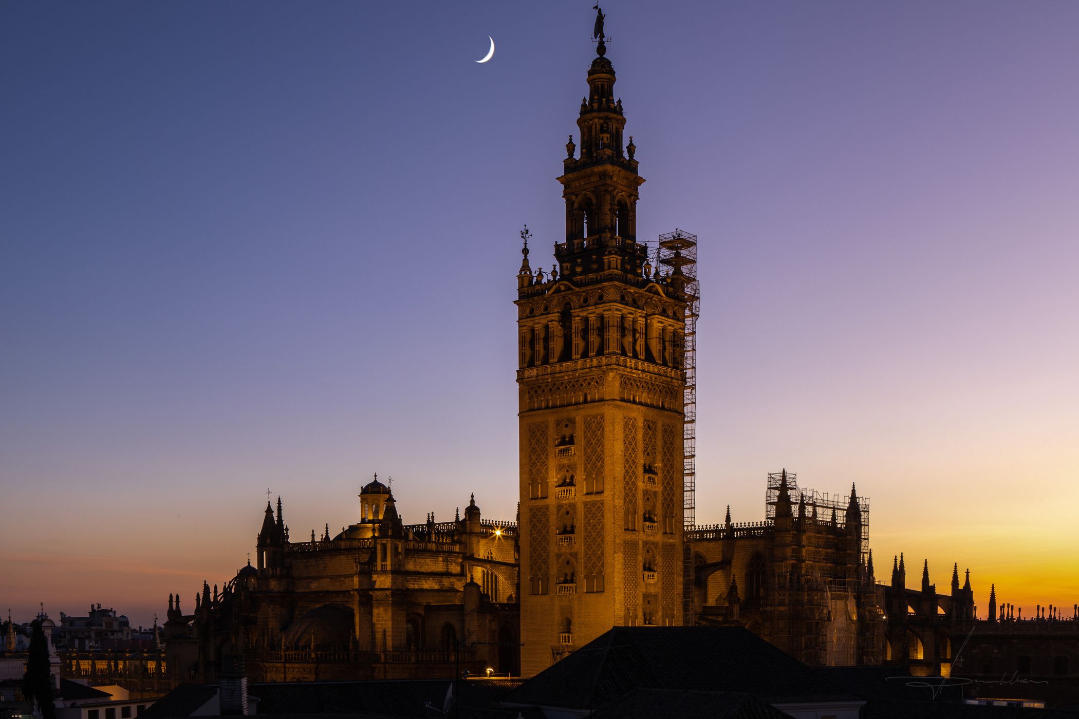 Cityscape of Seville, Spain