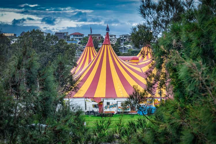 Stardust Circus tent Warriewood, Northern Beaches, Sydney