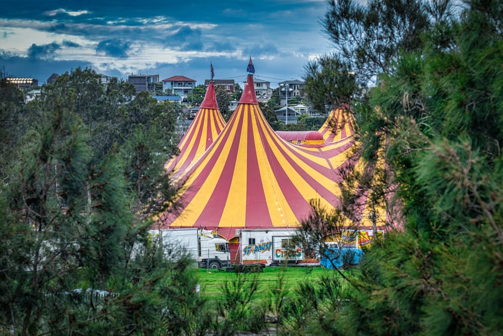 Stardust Circus tent Warriewood, Northern Beaches, Sydney, Australia