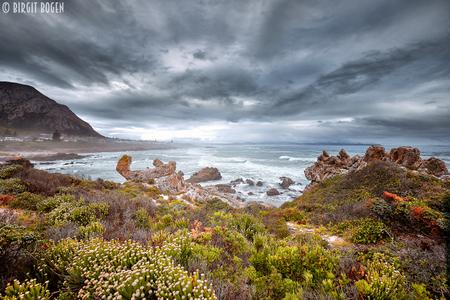 Stormy Weather at Cliff Path in Hermanus, South Africa
