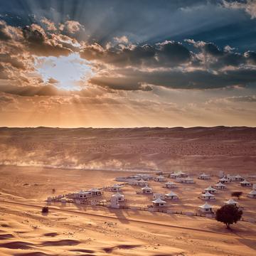 Sunset at Wahiba Sands Desert, Oman