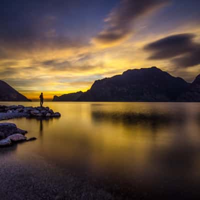 Torbole sul Garda beach, Italy