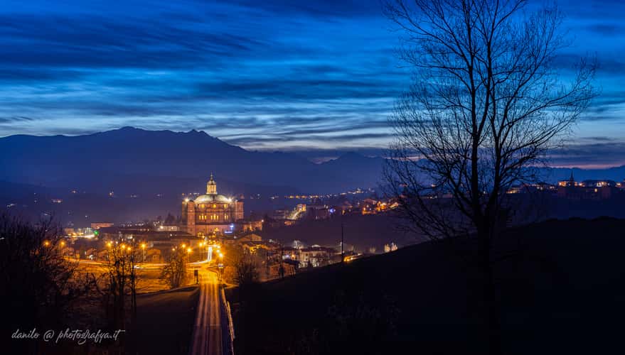 Vicoforte's Sanctuary and the Monviso
