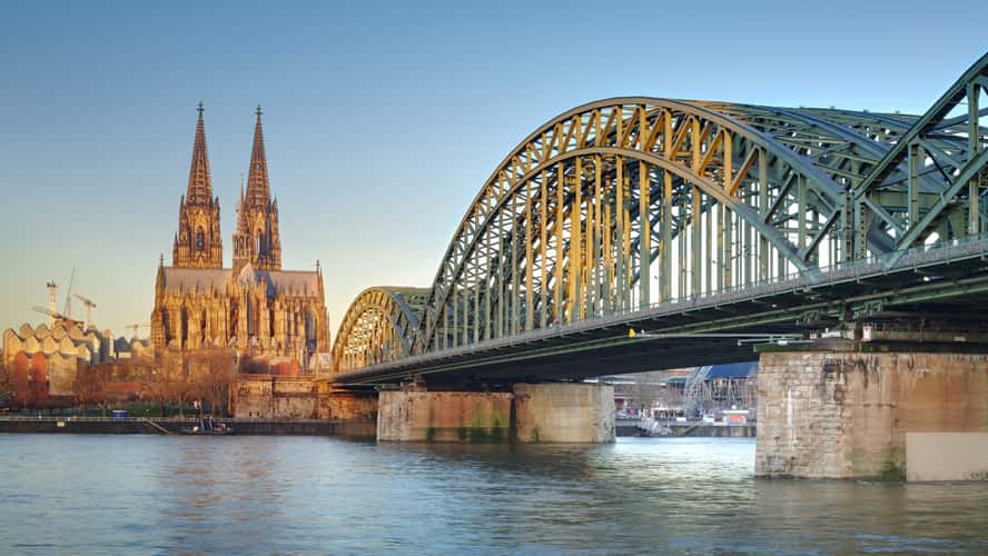 Hohenzollern Bridge with Cologne Cathedral, Cologne