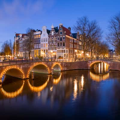 Amsterdam City Lights - Leidsegracht and Keizergracht, Netherlands