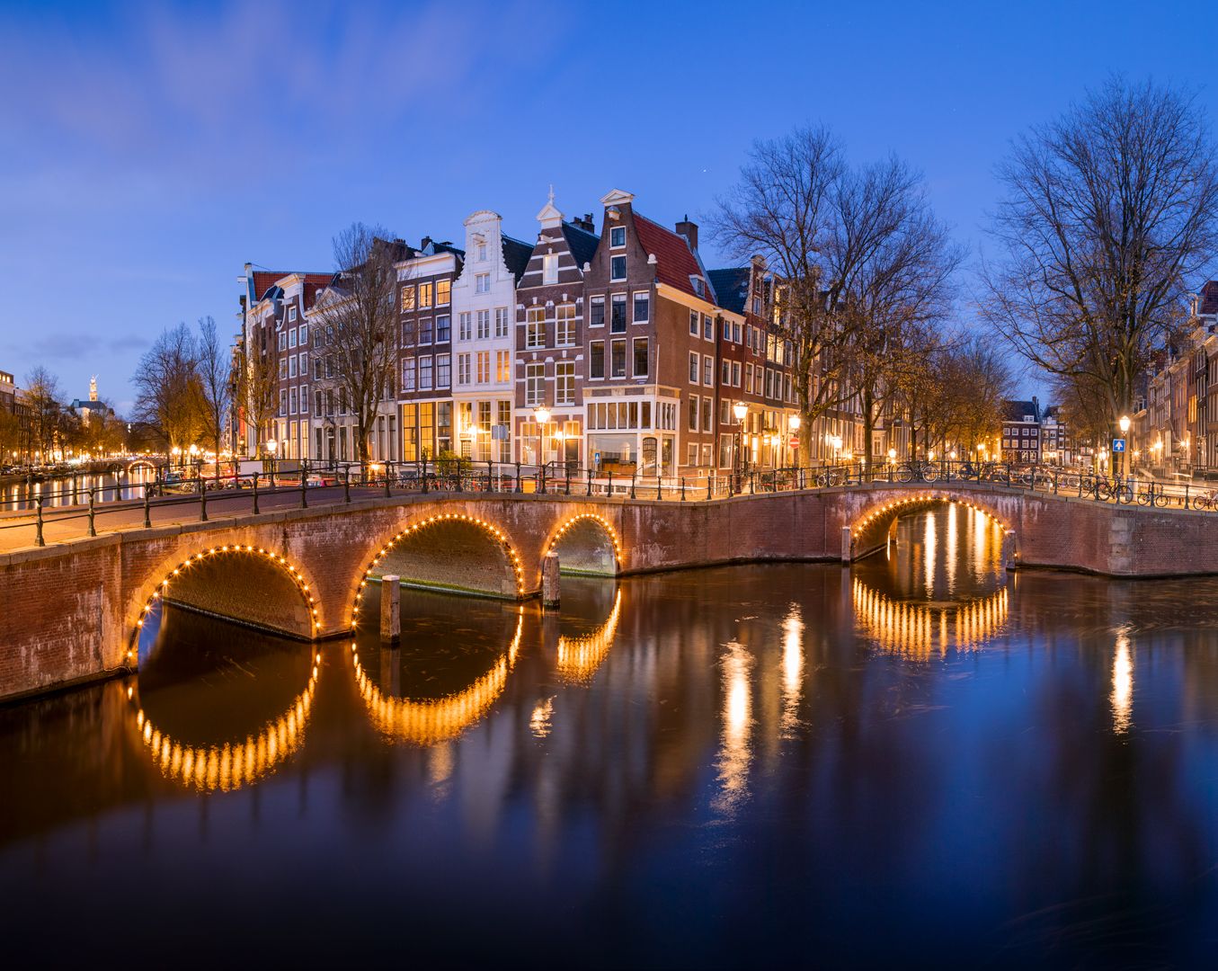 Amsterdam City Lights - Leidsegracht and Keizergracht, Netherlands