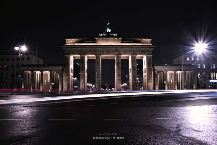 Brandenburg Gate from behind, Berlin