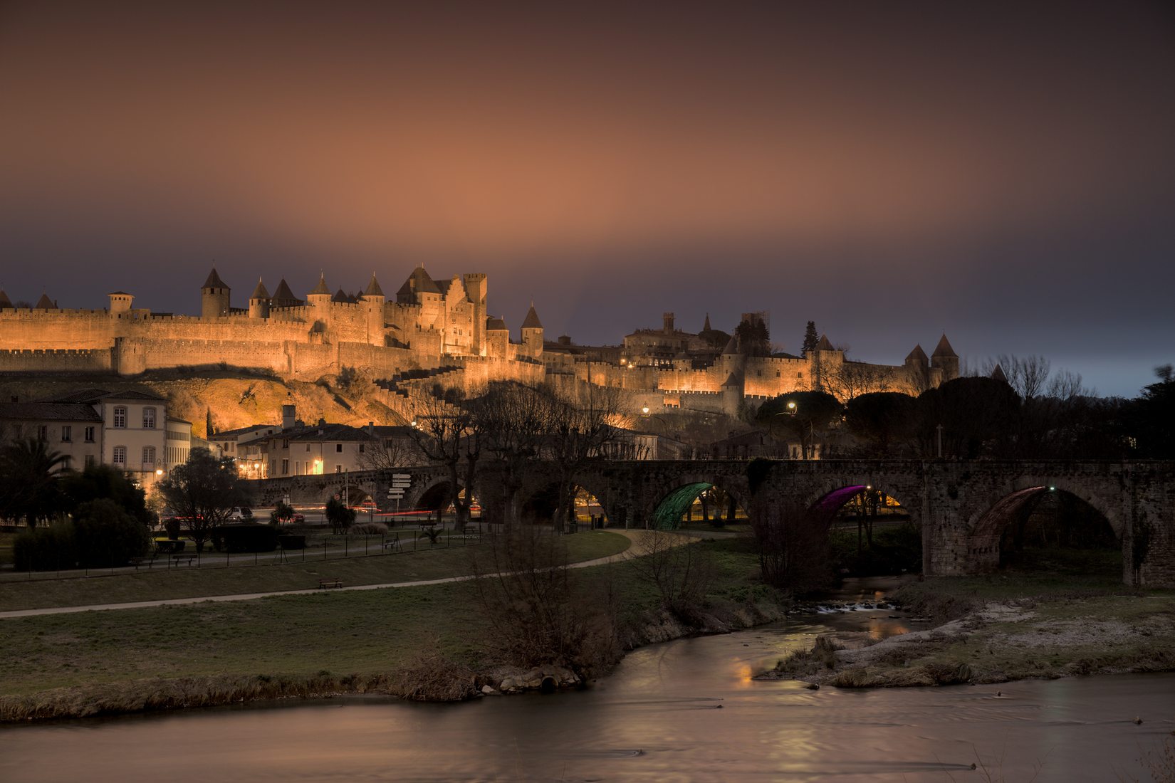 Carcassonne, Pont Neuf viewpoint, France