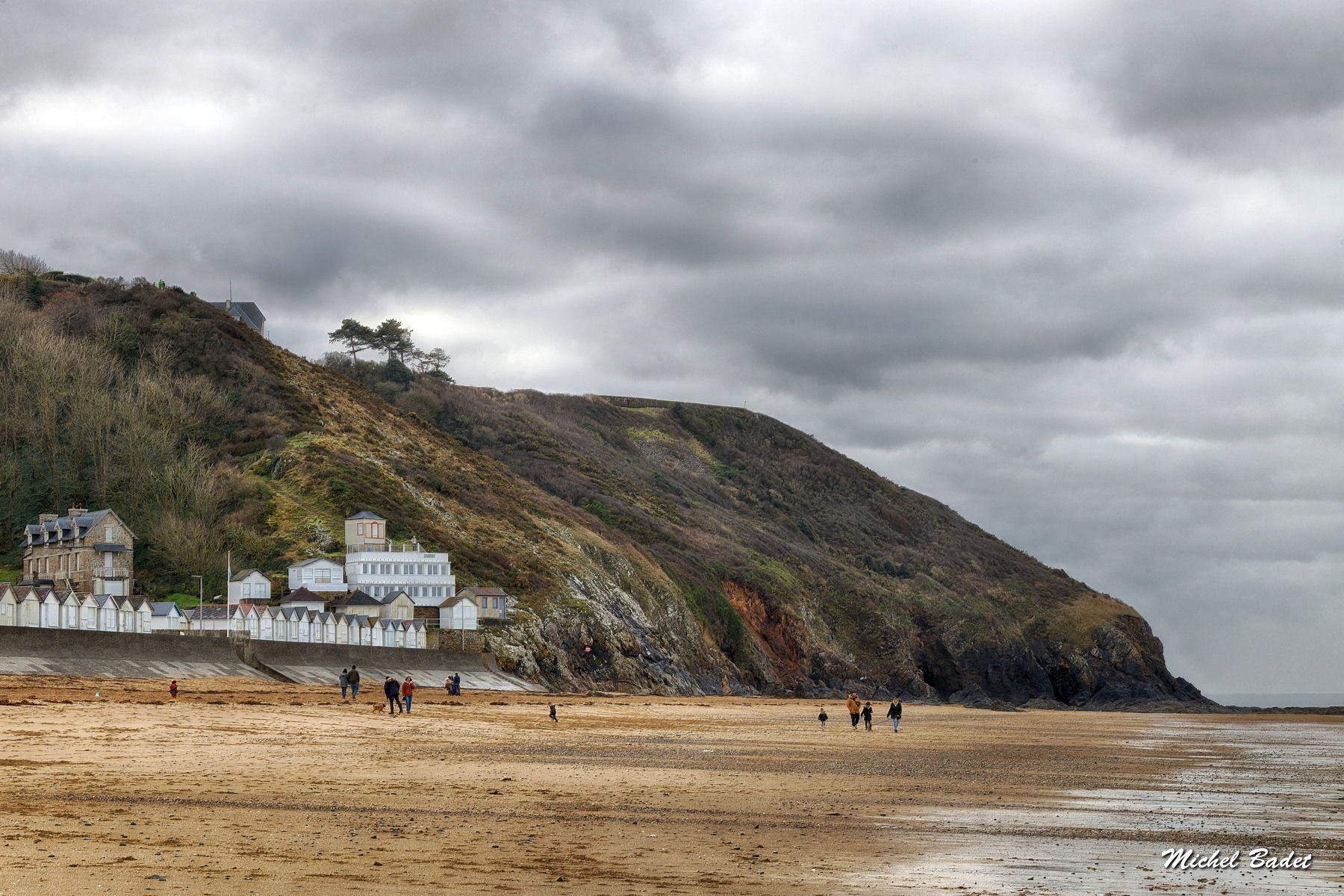 Carolles, the beach, France