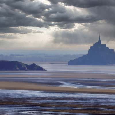 Cliffs of Champeaux, View of Mont Saint-Michel, France