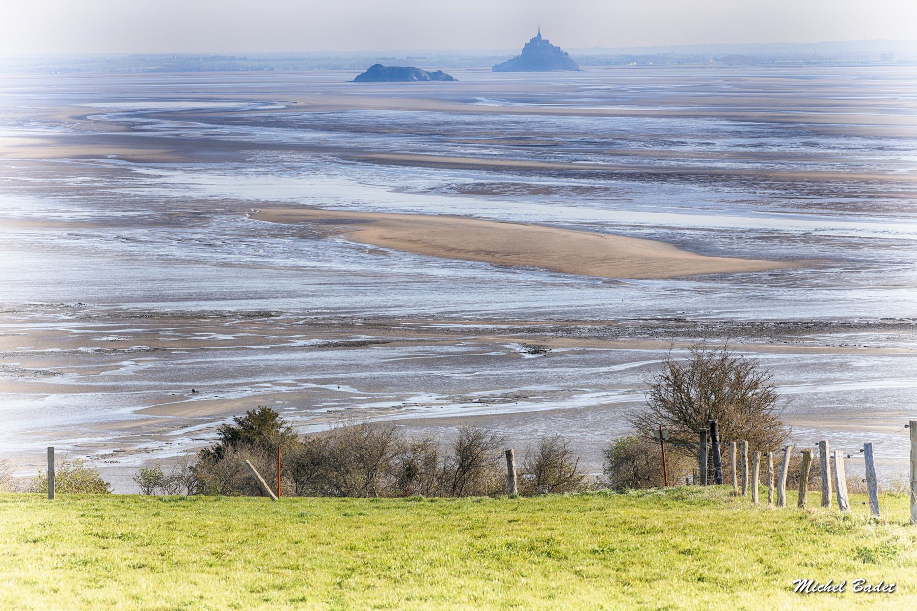 Cliffs of Champeaux, View of Mont Saint-Michel, France