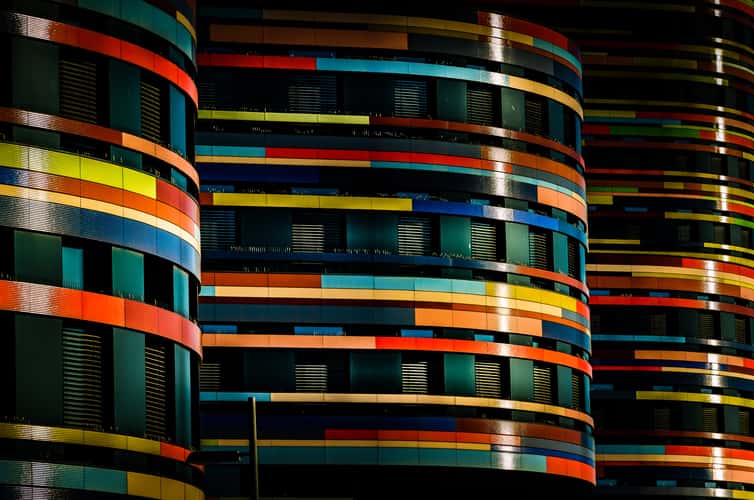 Colorful office building, Hamburg