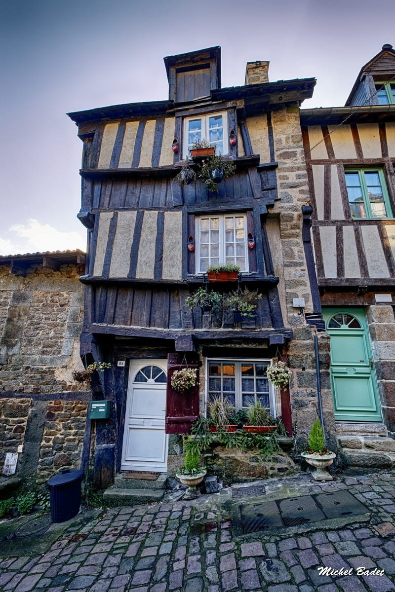 Dinan, Jerzual street, France