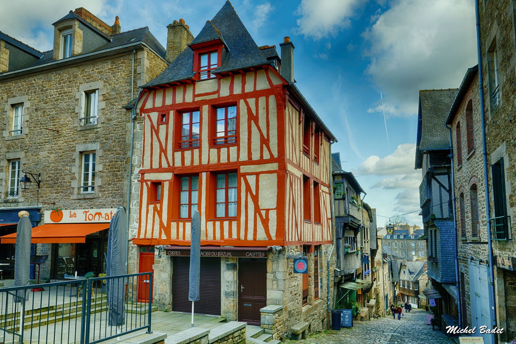 Dinan, Jerzual street, France