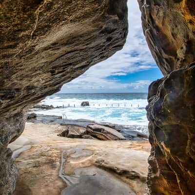 From the rocks, Mahon Pool, Maroubra Beach, Sydney, NSW, Australia