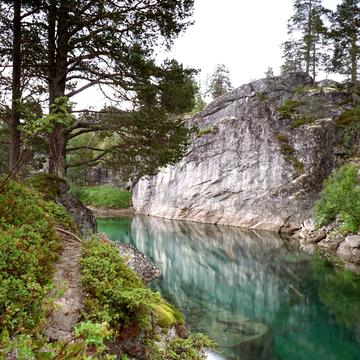 Crystal clear Lake in Bjorli, Norway