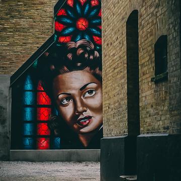 Graffiti Wall in Aalborg, Denmark, Denmark