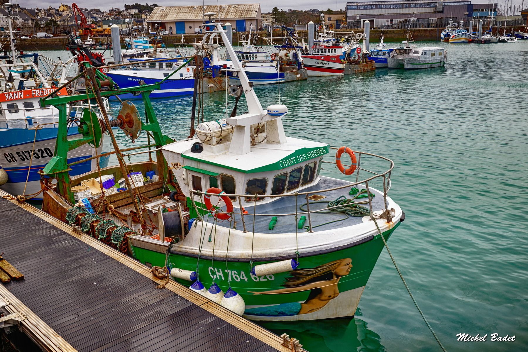 Granville, fishing harbour, France