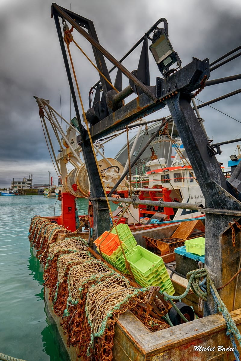 Granville, fishing harbour, France