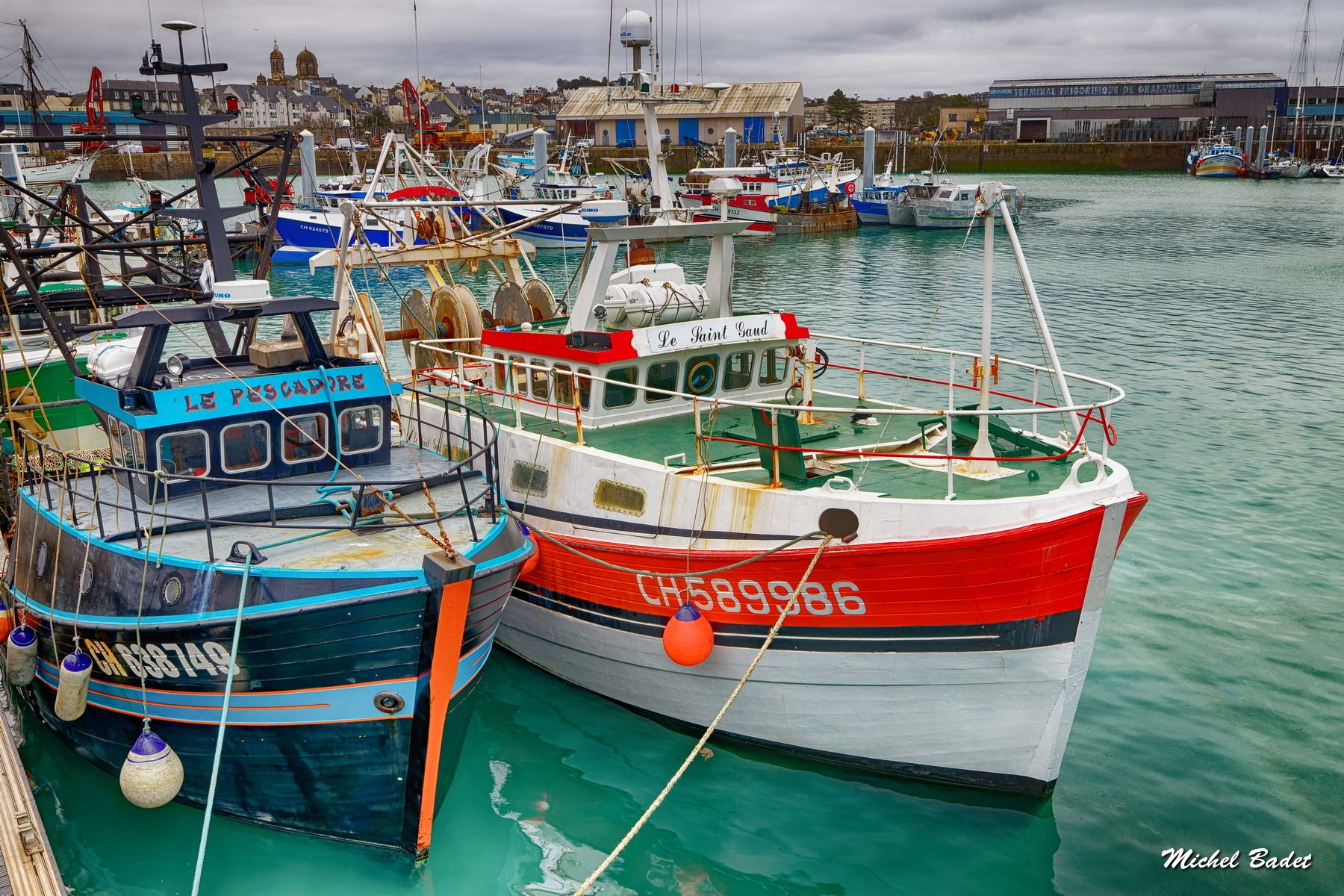 Granville, fishing harbour, France