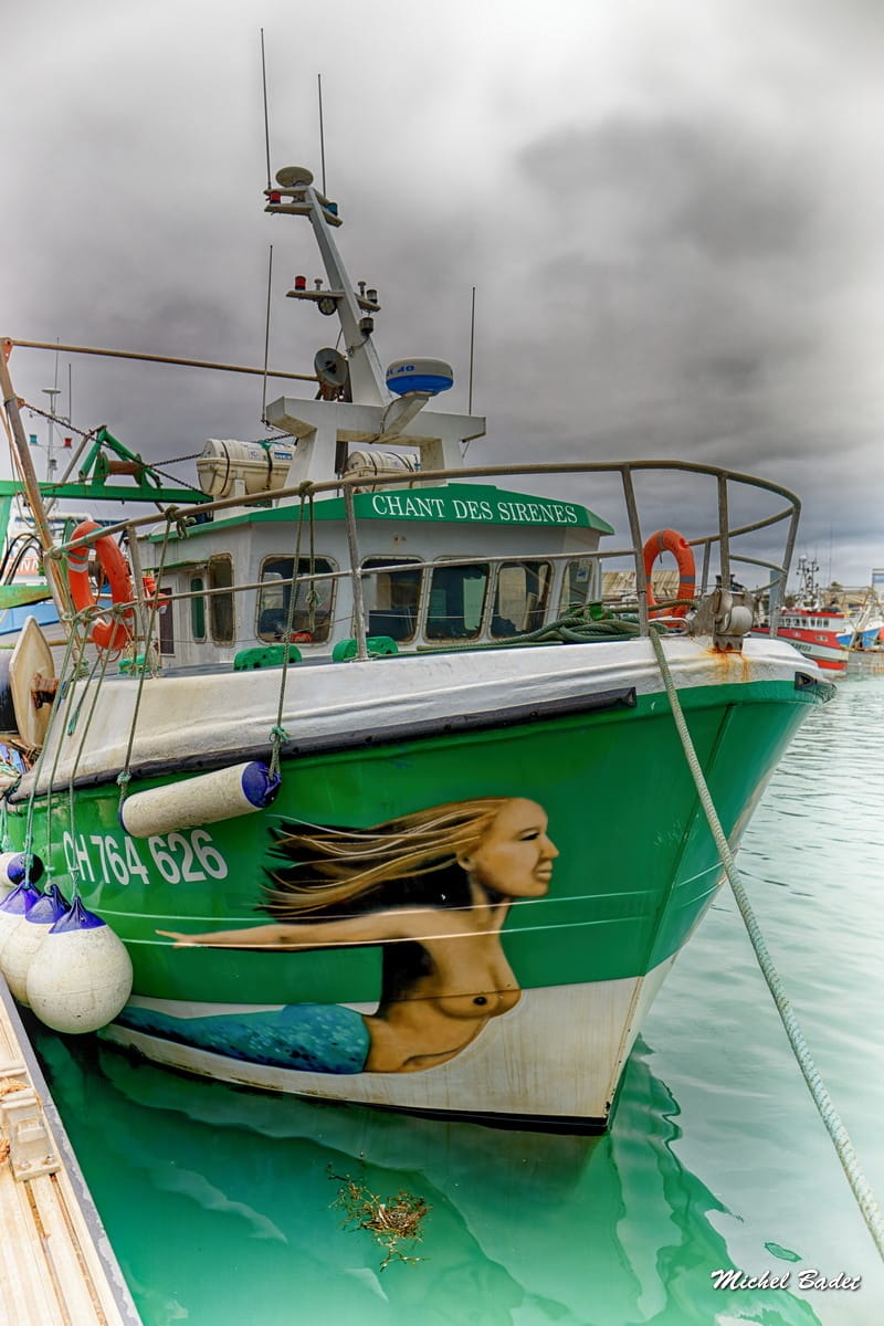 Granville, fishing harbour, France