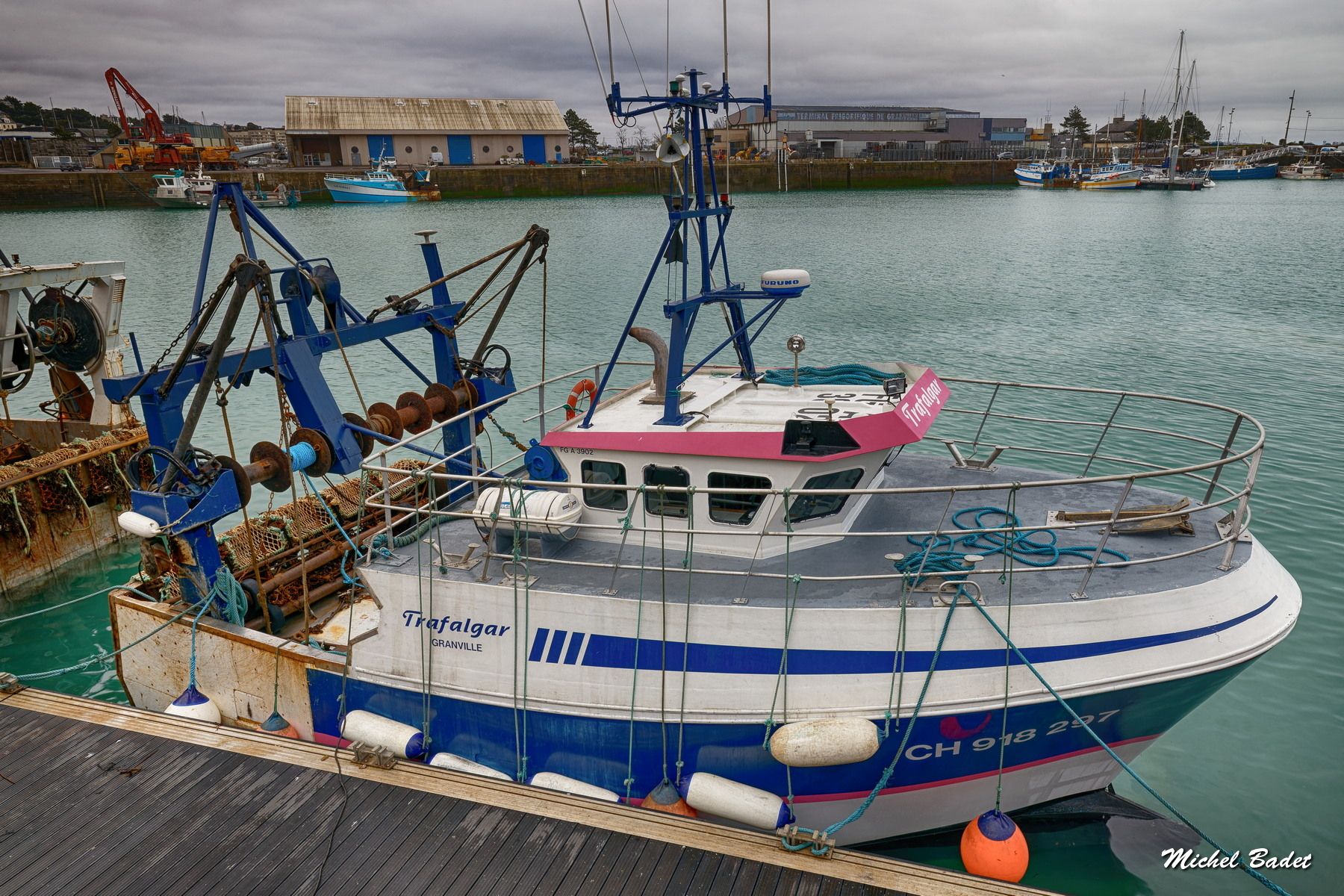 Granville, fishing harbour, France