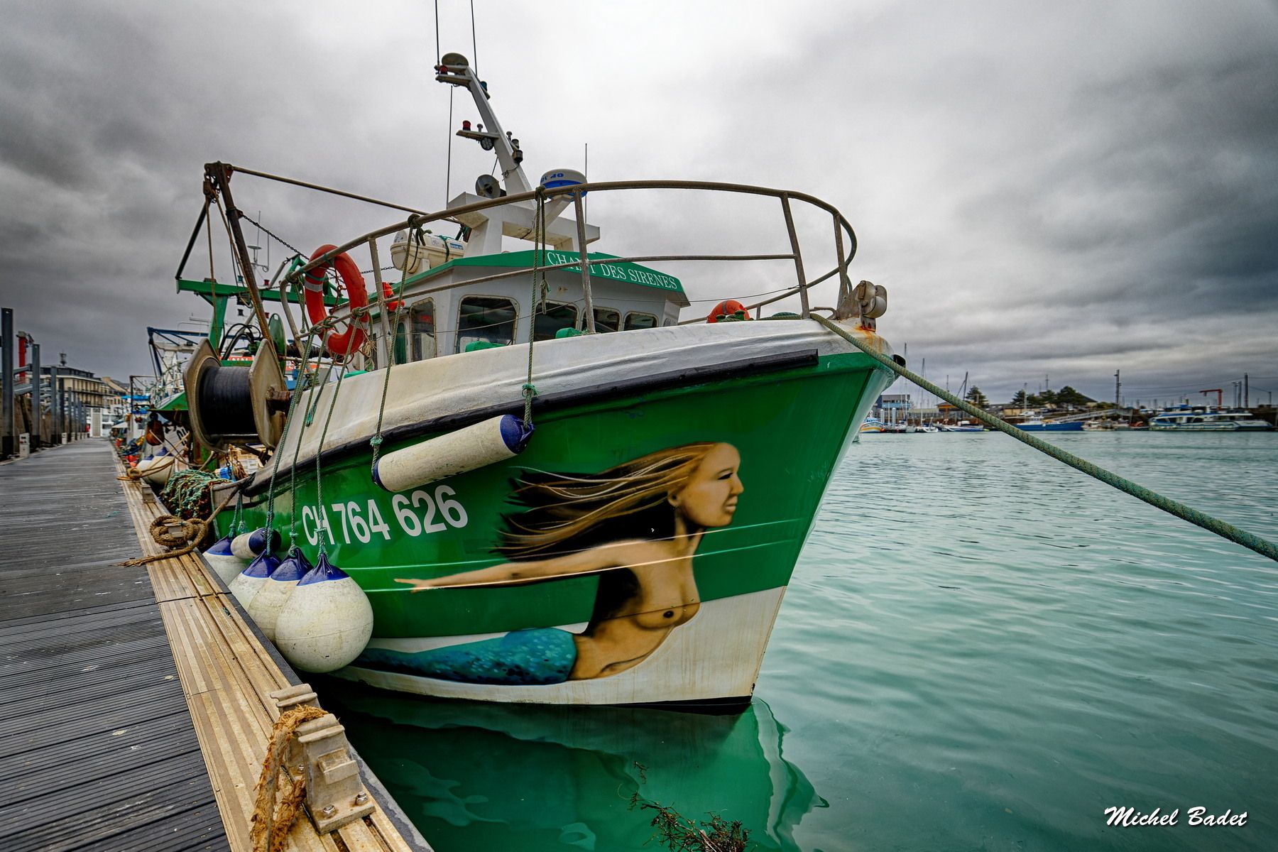 Granville, fishing harbour, France