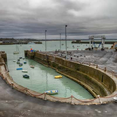 Granville harbour, the dock of radoub, France