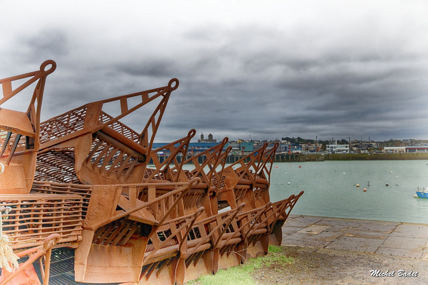 Granville harbour, the dock of radoub, France