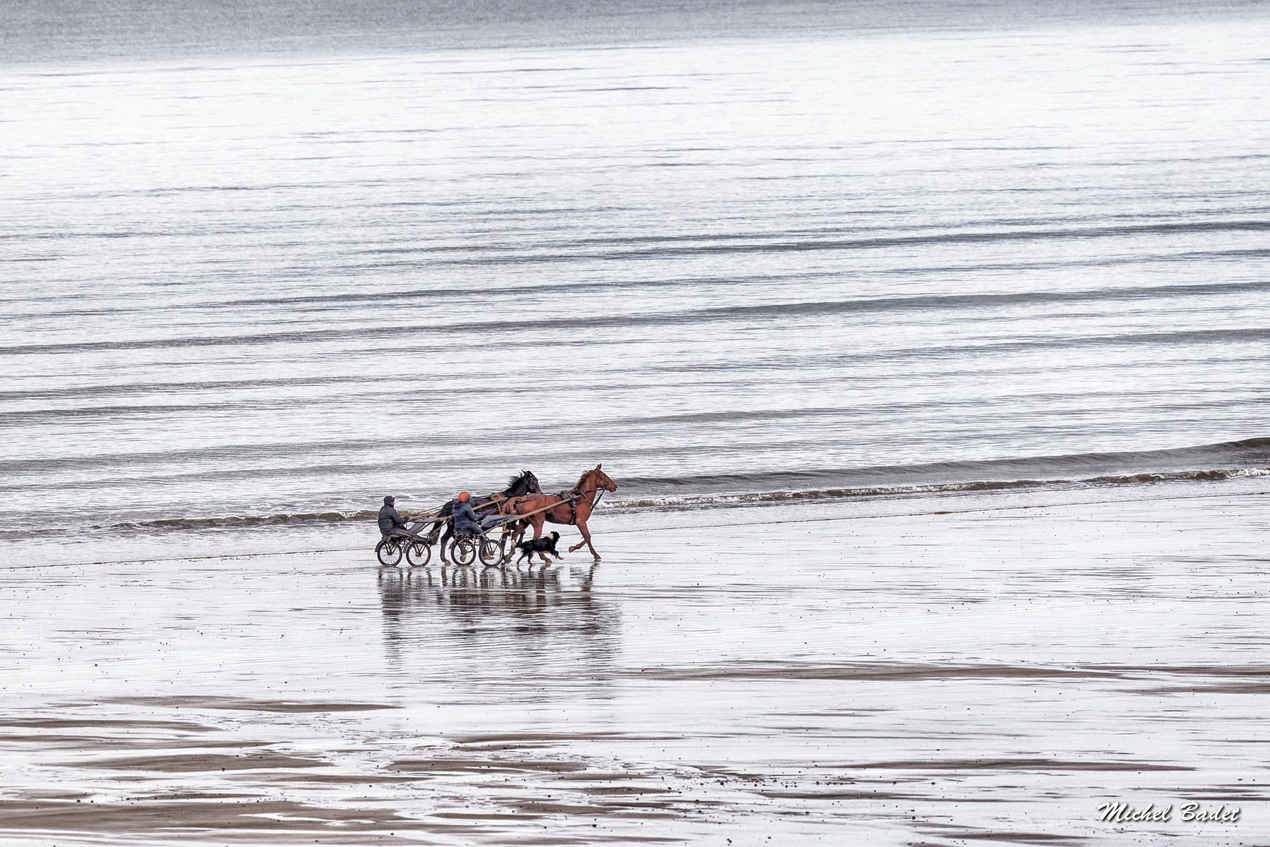 Jullouville, the beach, France