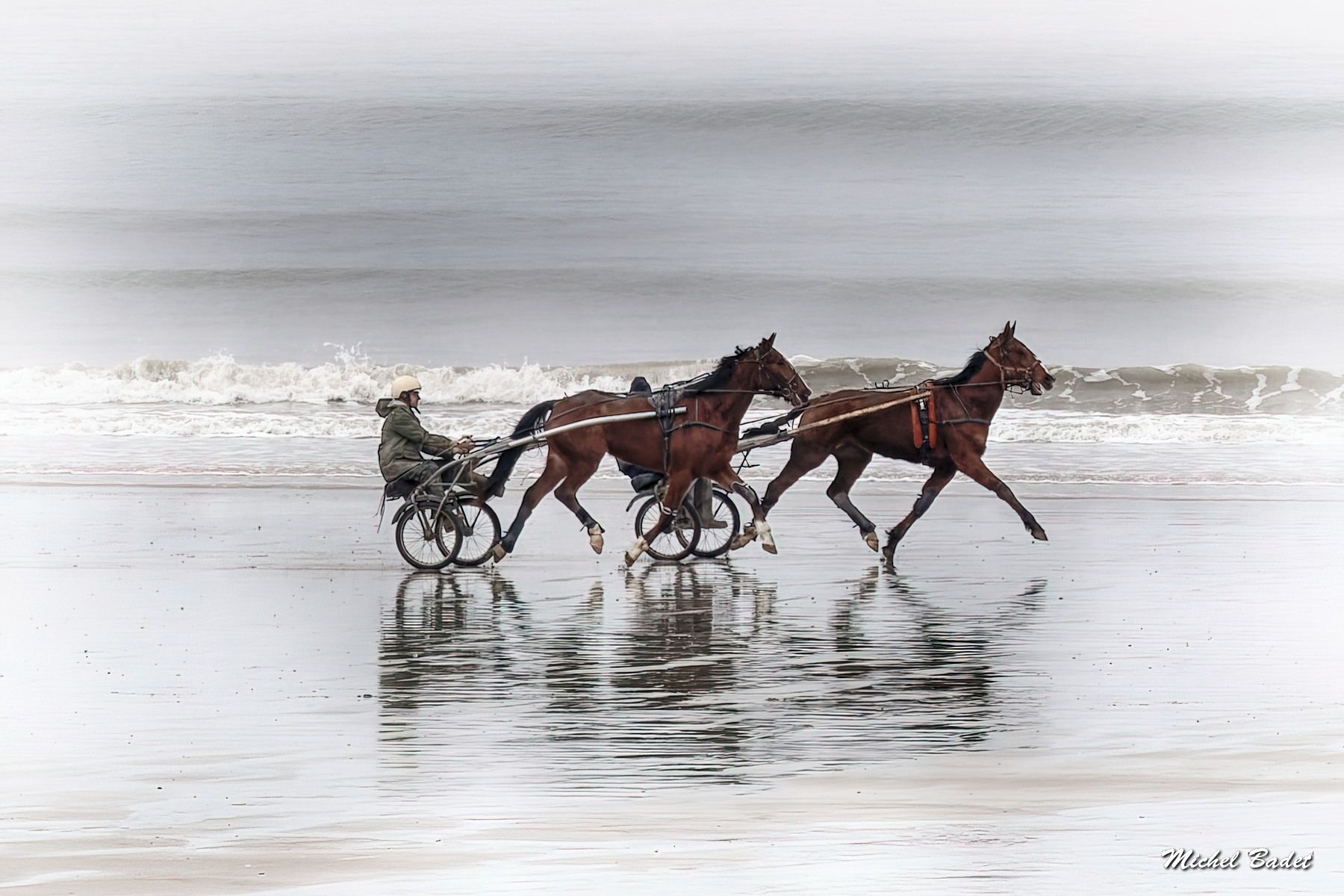 Jullouville, the beach, France