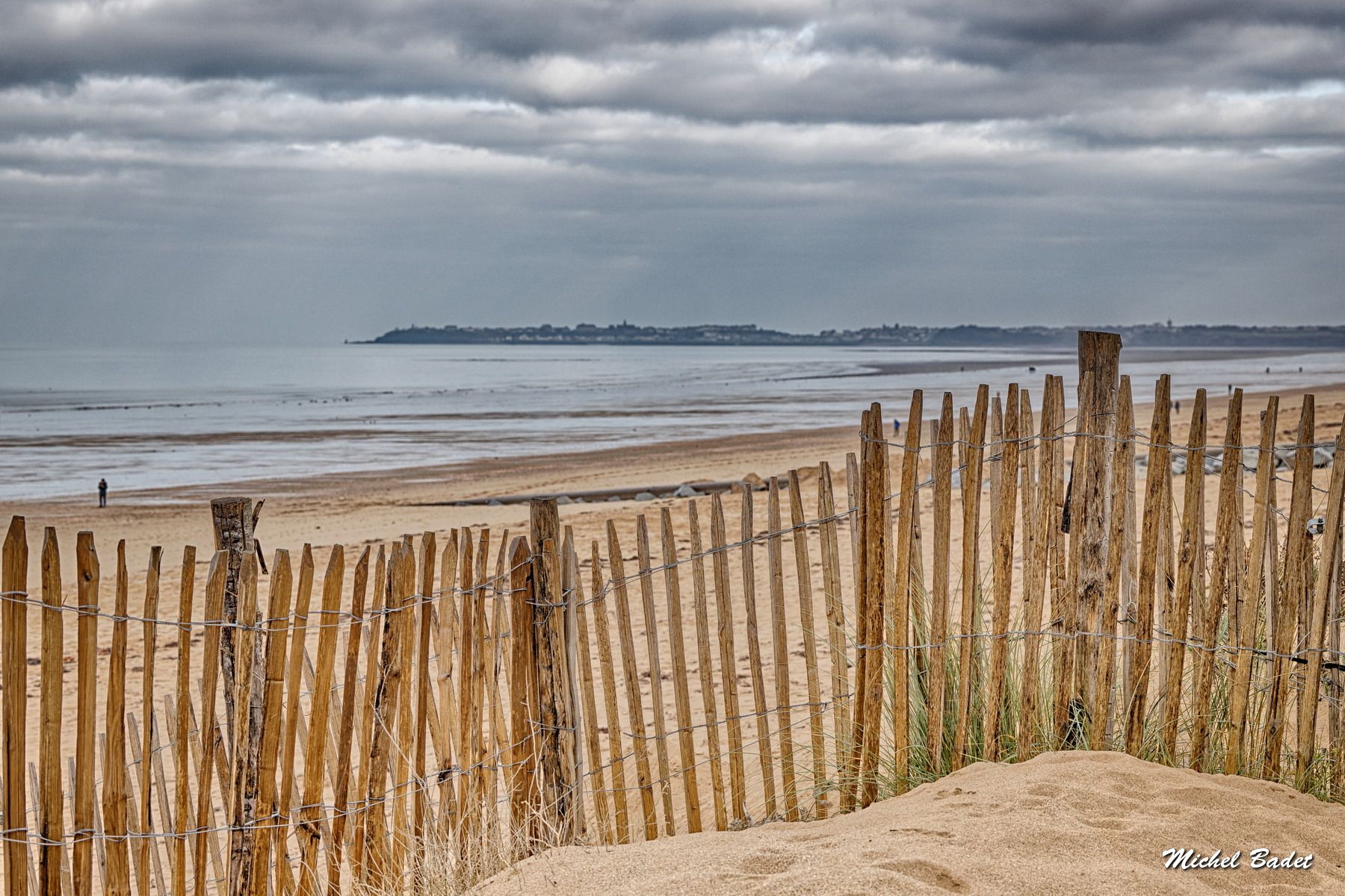 Jullouville, the beach, France