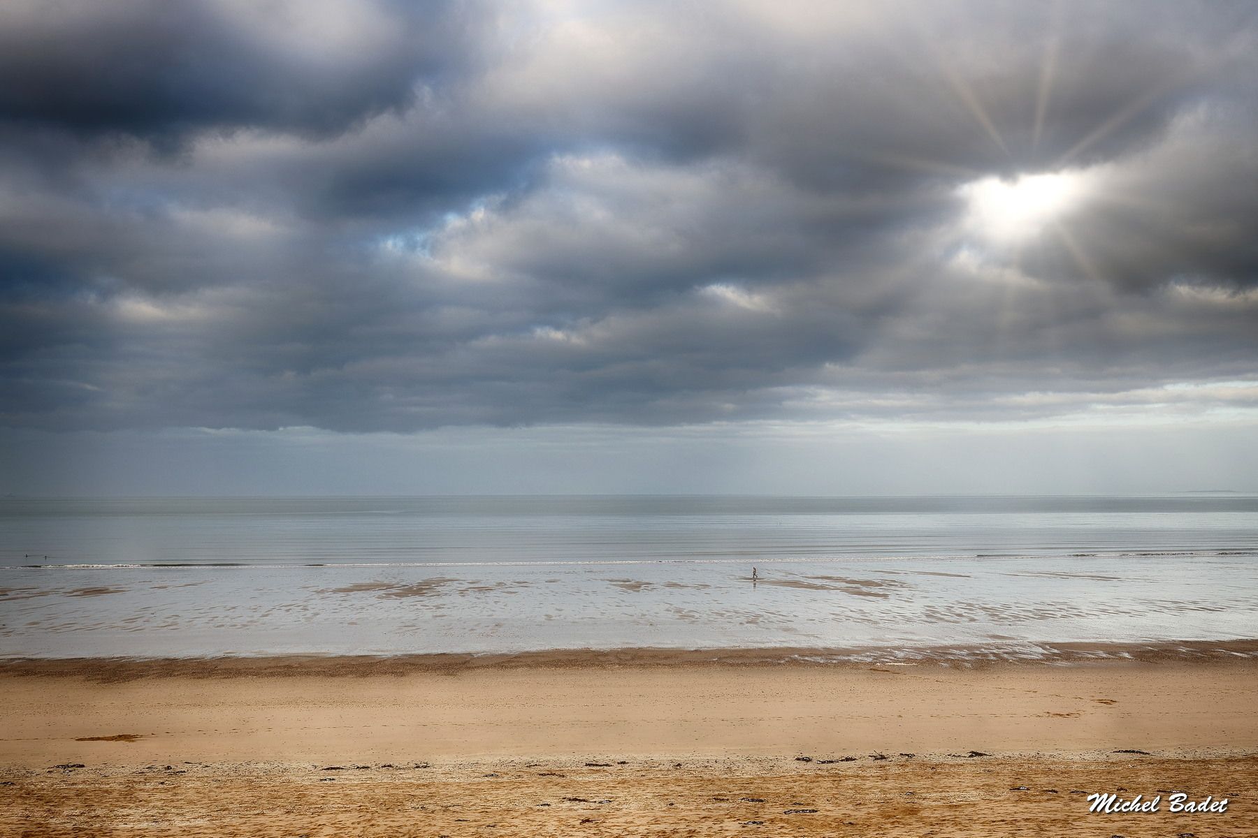 Jullouville, the beach, France