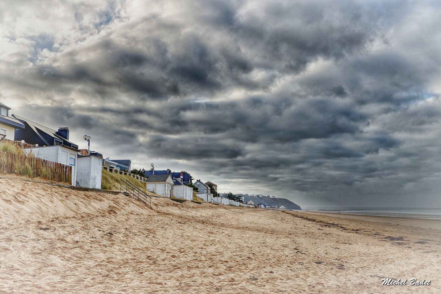Jullouville, the beach, France