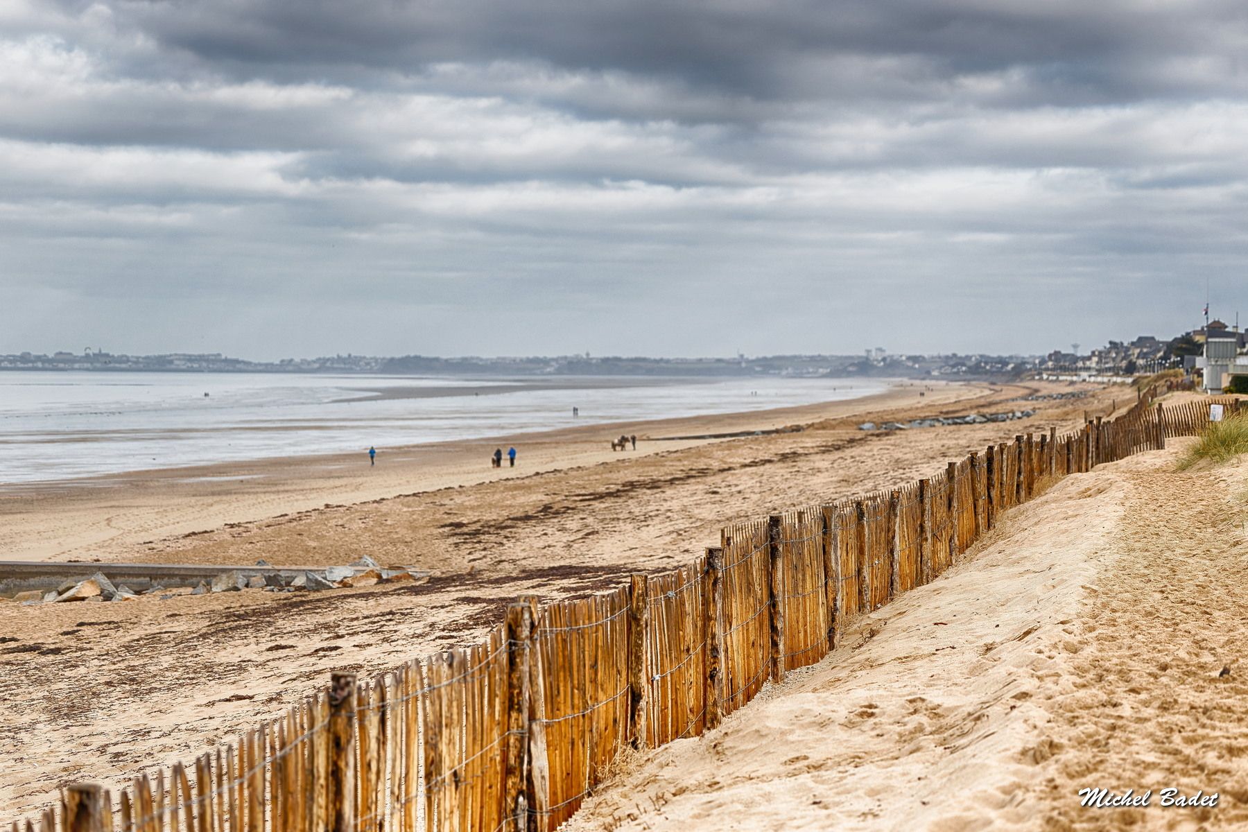 Jullouville, the beach, France