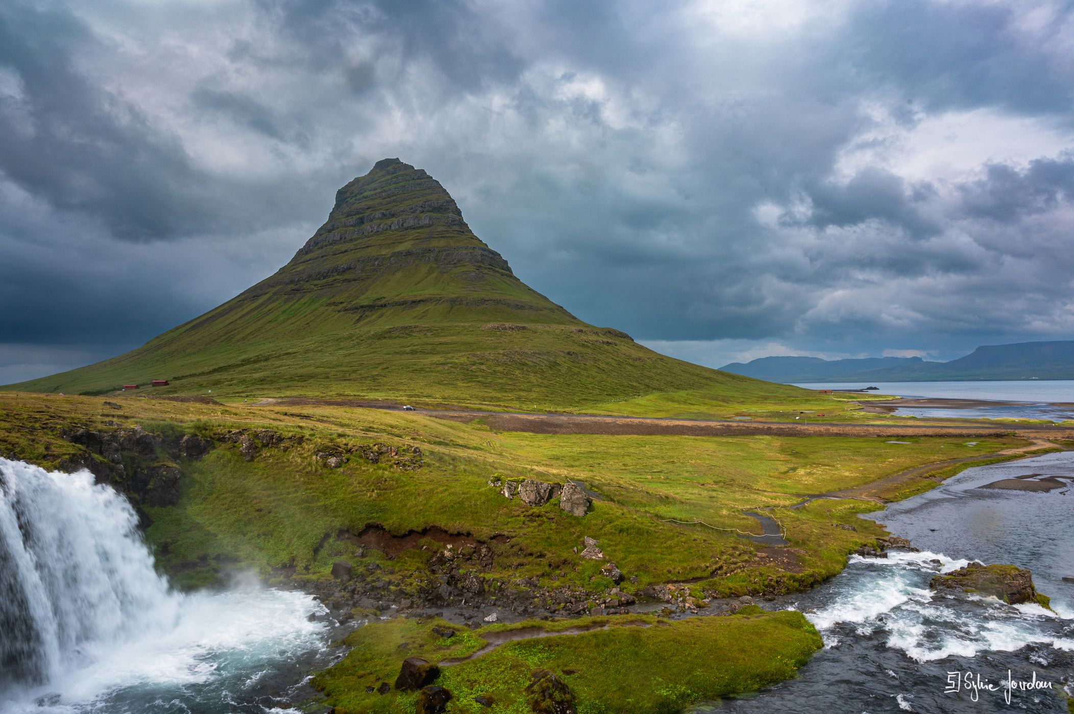 Kirkjufell Waterfall with Kirkjufell, Iceland