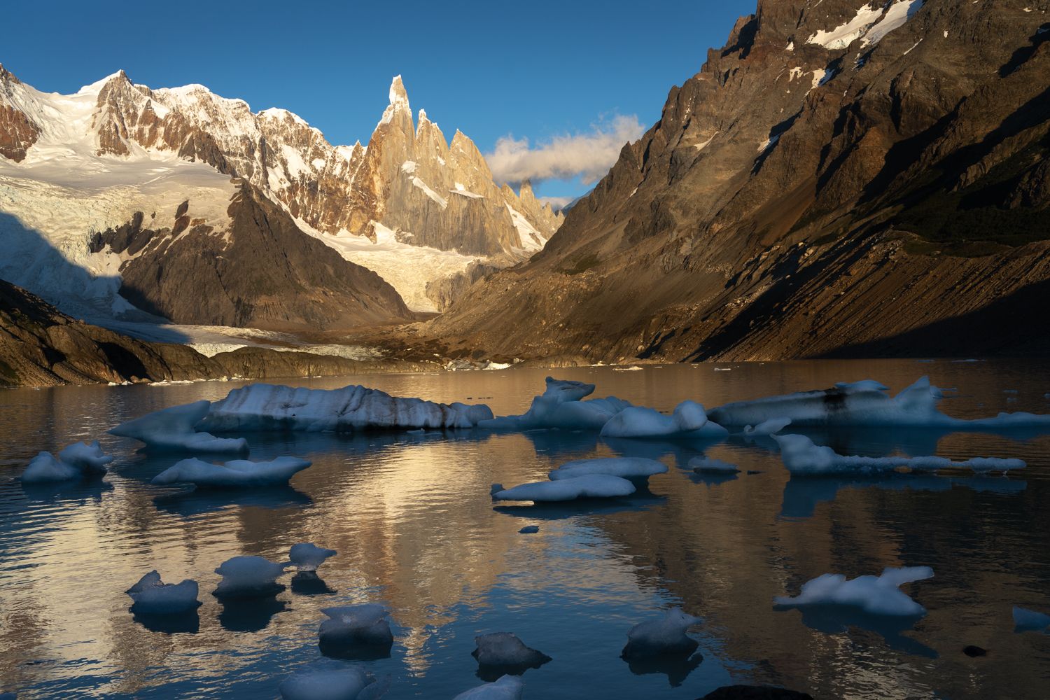 View of Cerro Torre, Laguna Torre, Argentina