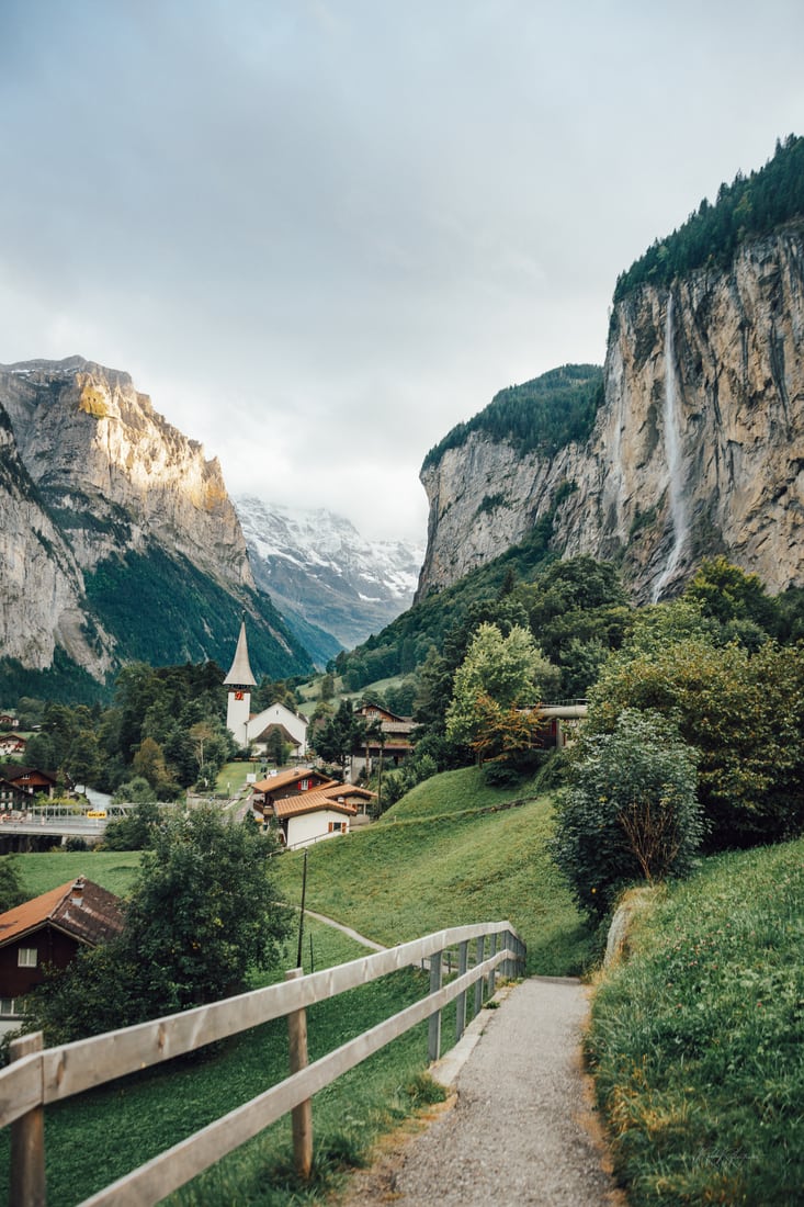 Lauterbrunnen from Fuhren View Point, Switzerland