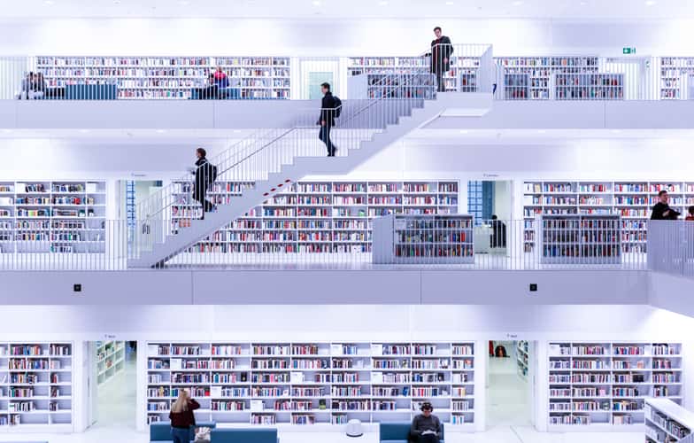 Inside City Library, Stuttgart