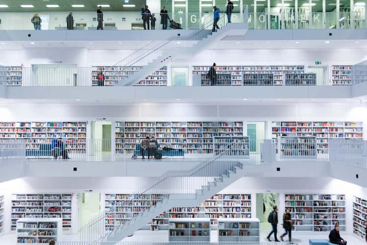 Inside City Library, Stuttgart
