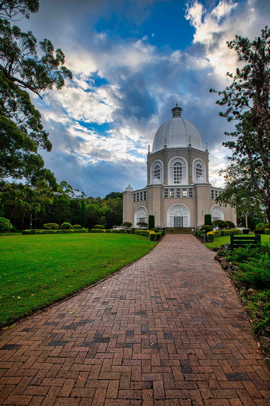 Lights at the Bahai Temple, Terry Hills, Sydney, NSW, Australia